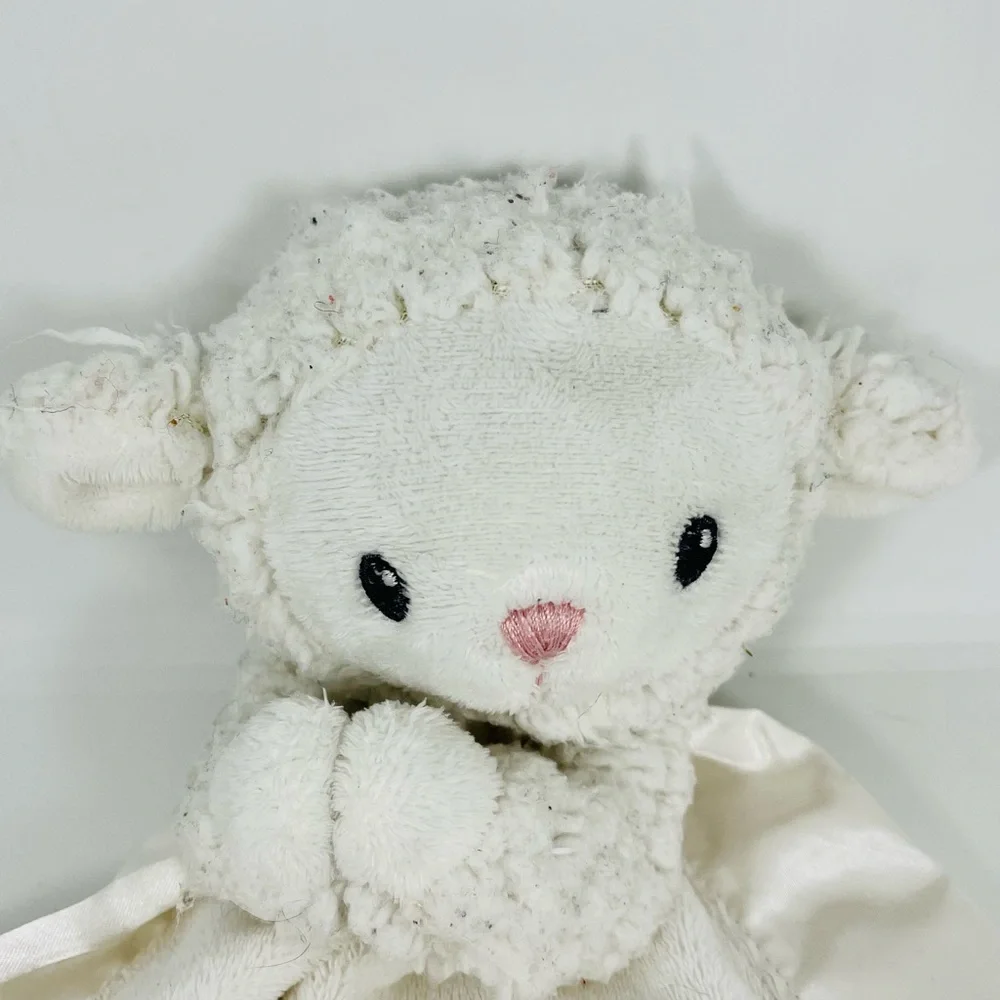 Baby Aspen lovey Bedtime Blessings Prayer Lamb sheep Rattle Security Blanket